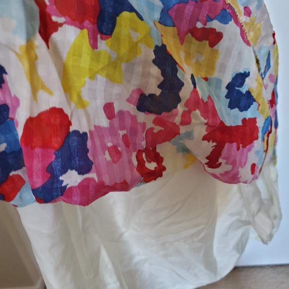 NEW Y2K Juicy Couture Angel Maisey Silk Cotton Floral Dress Women's Size Petite - Picture 8 of 12